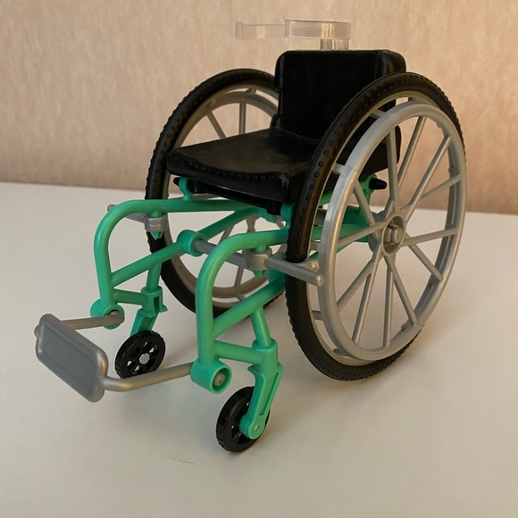 Barbie Doll Red + Green Wheelchair and Purple Ramp For 11” Dolls- See Pi… - Picture 11 of 15